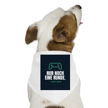 Gamer - Hunde-Bandana - Weiß - Vorne