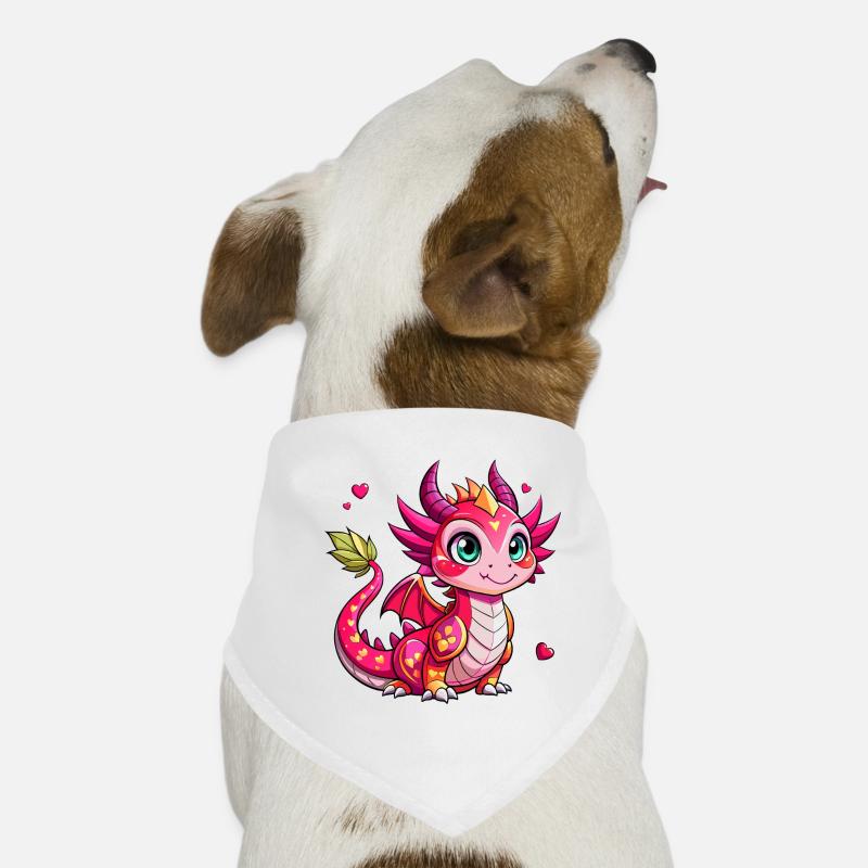 Farbenfroher Drache Hunde-Bandana