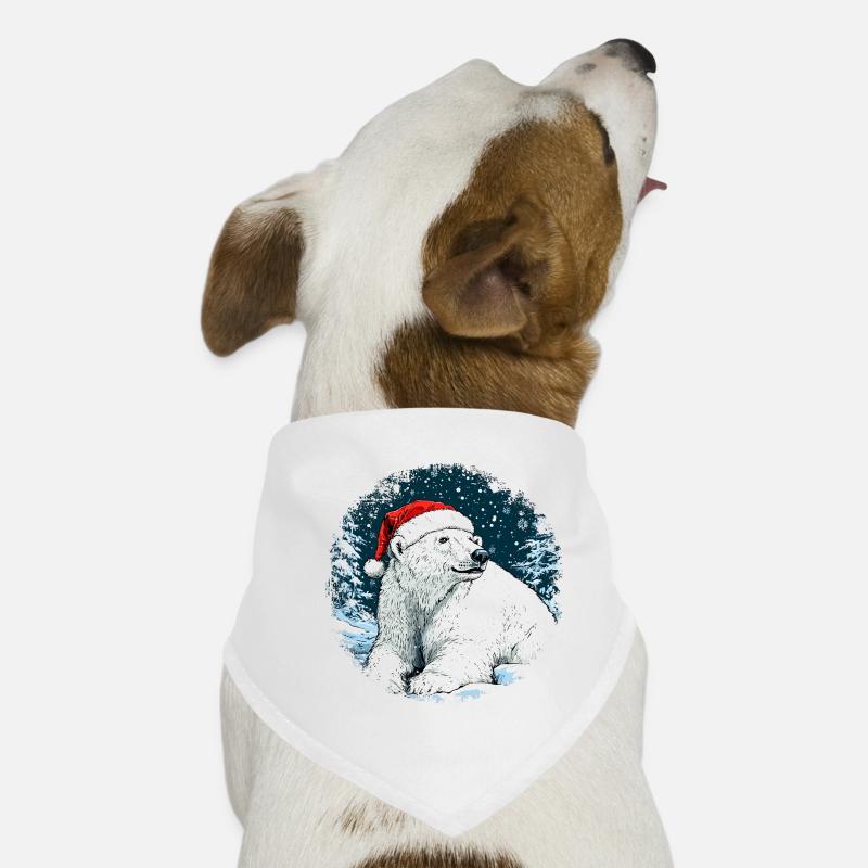 Weihnachten Eisbär Hunde-Bandana