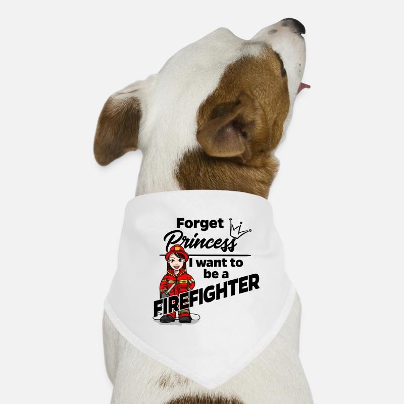 Firefighter instead of a princess Dog Bandana