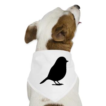 Vogel - Hunde-Bandana - Weiß - Vorne