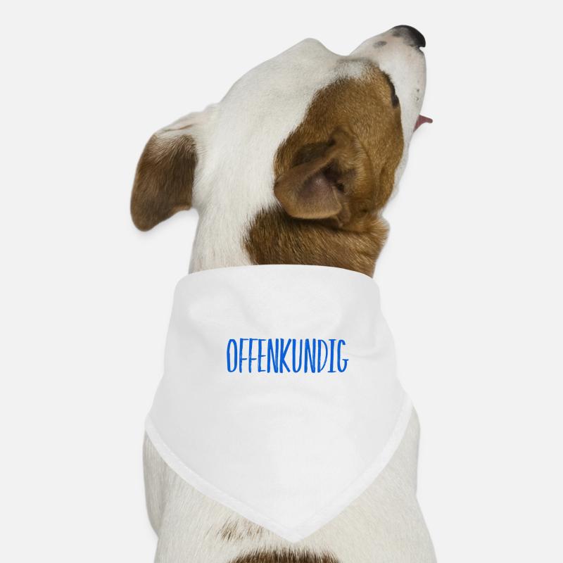 offensichtlich Hunde-Bandana