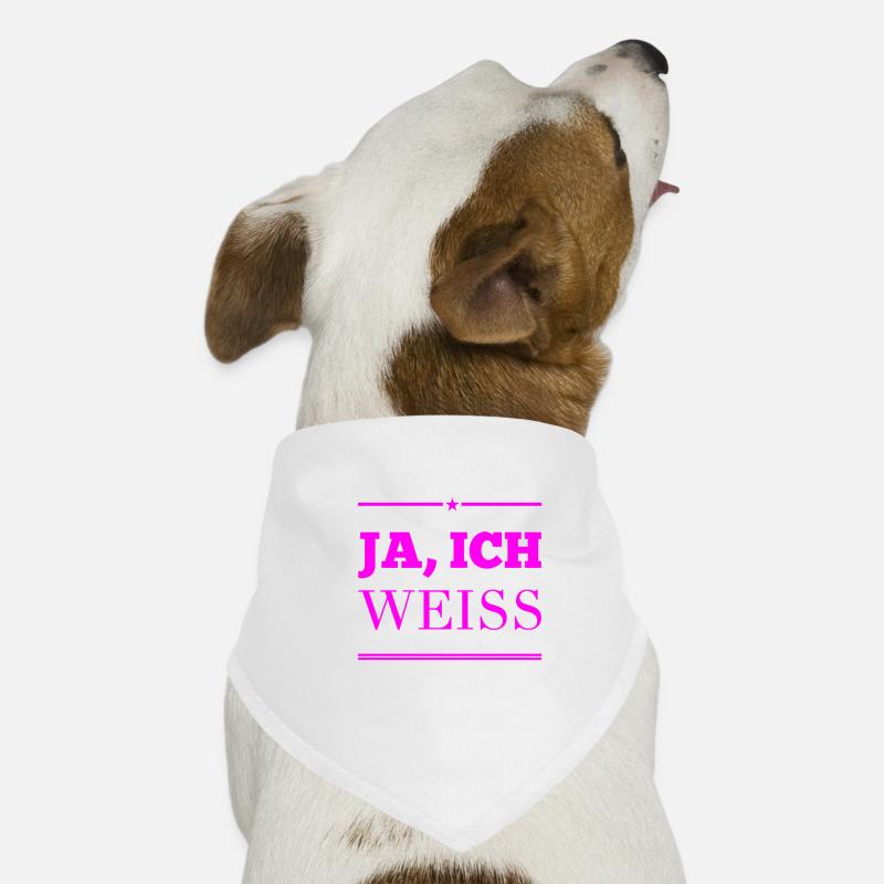 ich weiß das doch Hunde-Bandana