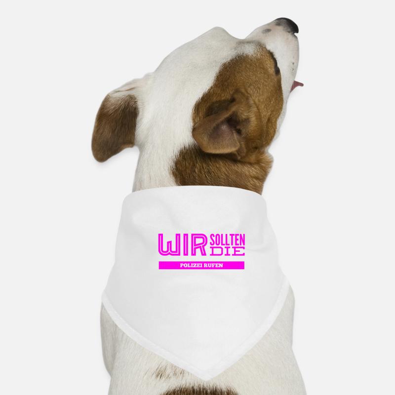wir brauchen die Polizei Hunde-Bandana
