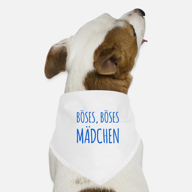 vor dir steht ein Böses Mädchen Hunde-Bandana