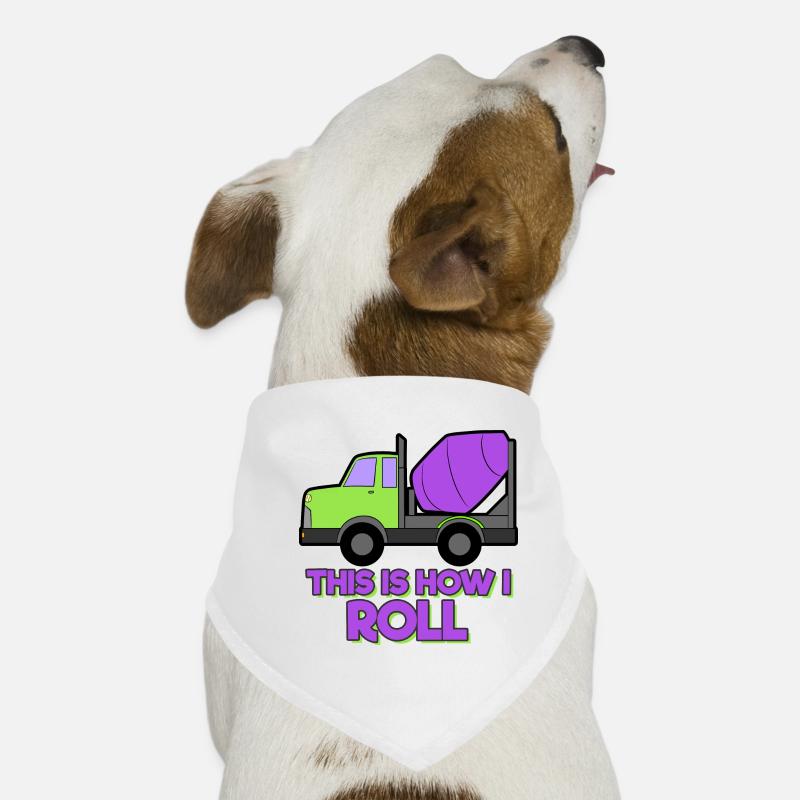 Bagger Baustelle Bauarbeiter Bau Rollen I Geschenk Hunde-Bandana