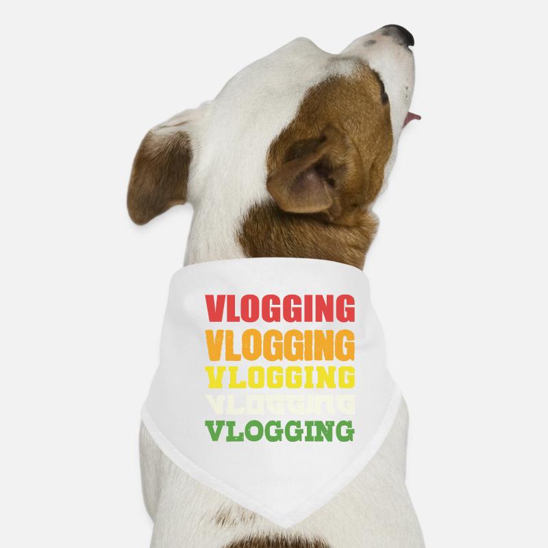 VLogging Vlogging Vlogging. Cadeau Vlogger alimentaire Bandana pour chien