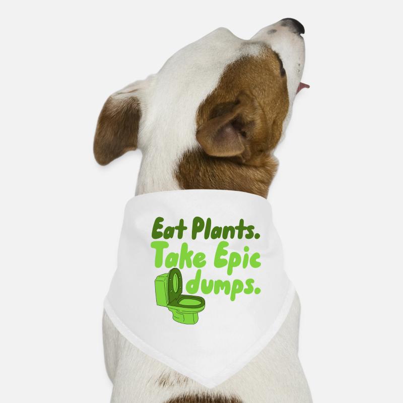 Essen Sie Pflanzen, die epische Dumps nehmen Hunde-Bandana