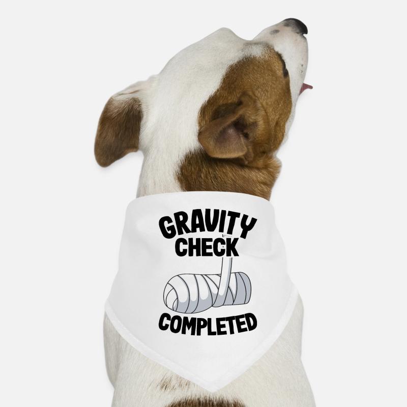 Gravity Check Completed Broken Arm Get Well Soon Dog Bandana
