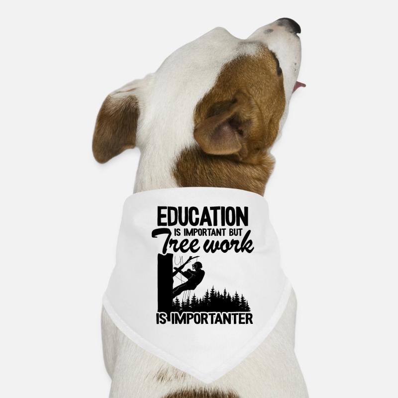 Tree Work Is Importanter Funny Arborist Tree Care Dog Bandana