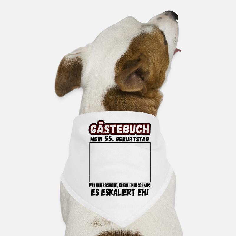 Mein 55. Geburtstag Gästebuch 55 Jahre Hunde-Bandana
