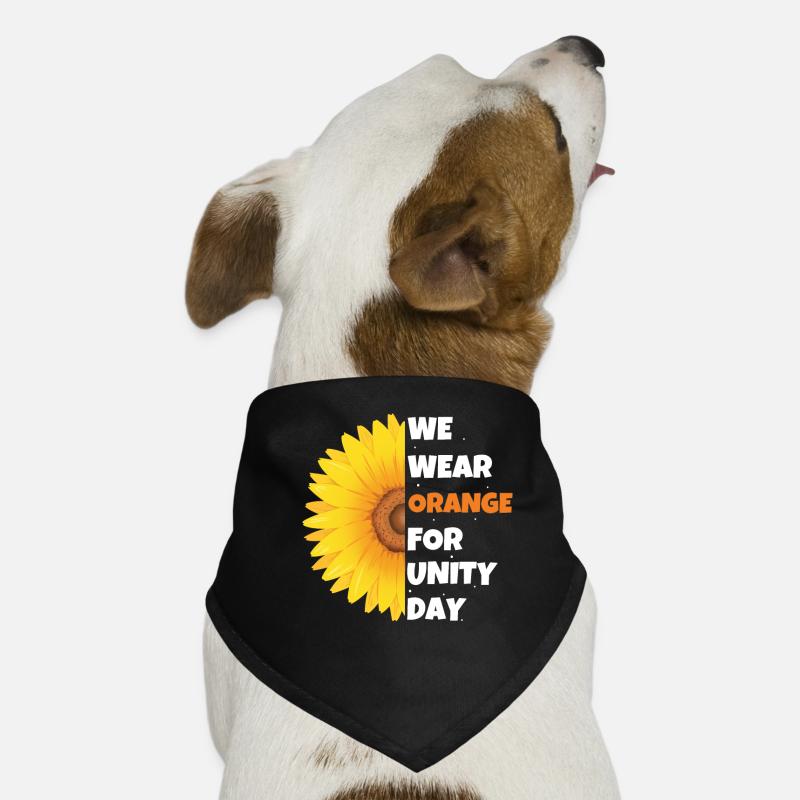 Orange For Kindness Awareness Unity Day Hunde-Bandana