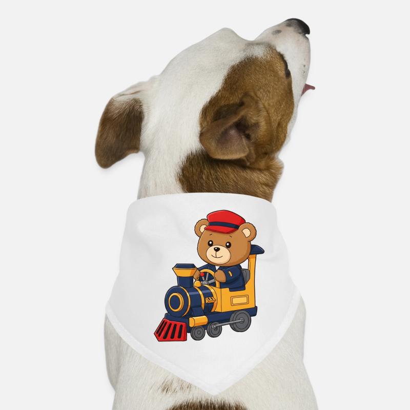 Teddy Bear Engine Driver Dog Bandana