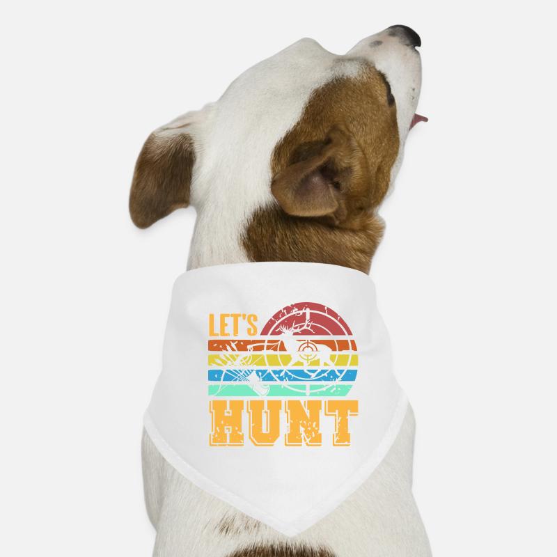 Let's Hunt Cool Retro Archery Hunting Designs Hunde-Bandana