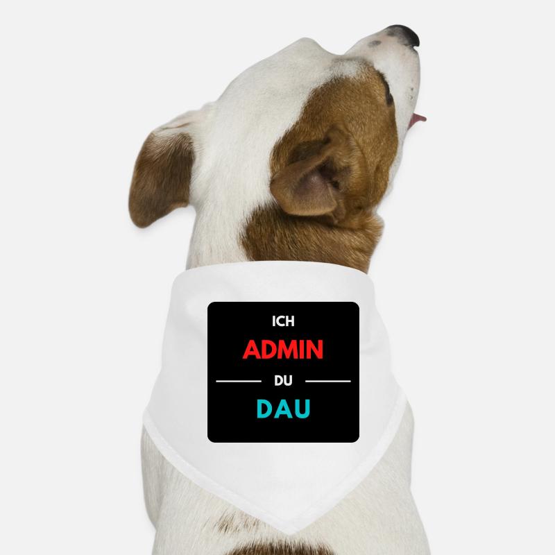 Ich Admin, du DAU 2 Hunde-Bandana