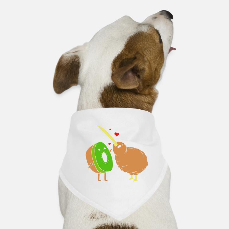 kiwi-vogel Kiwi Vogel - Hunde-Bandana - Weiß
