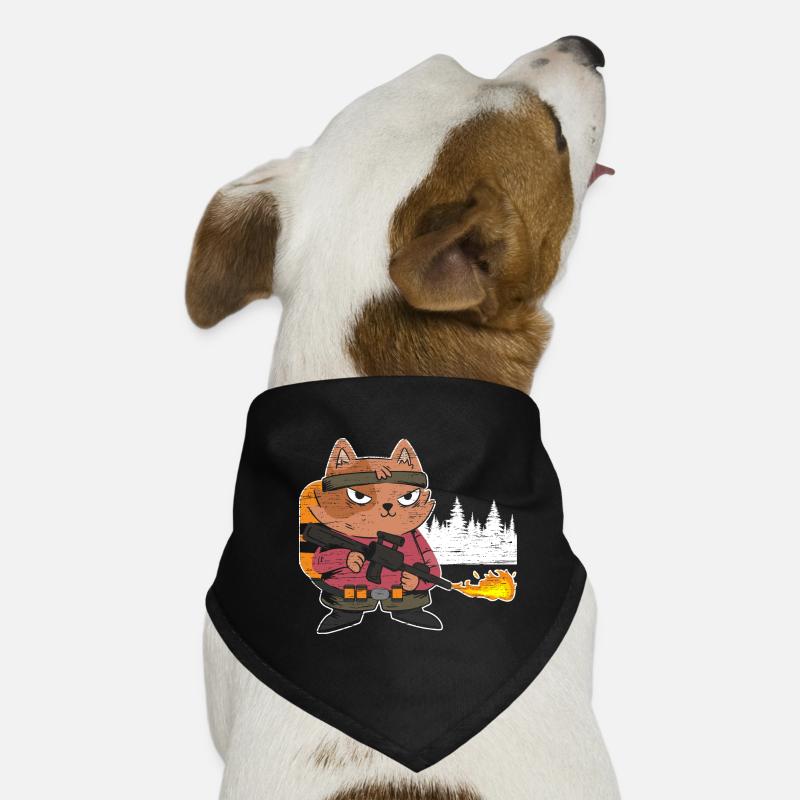 Flamethrower Lover Flamethrower Hot Fire Dog Bandana