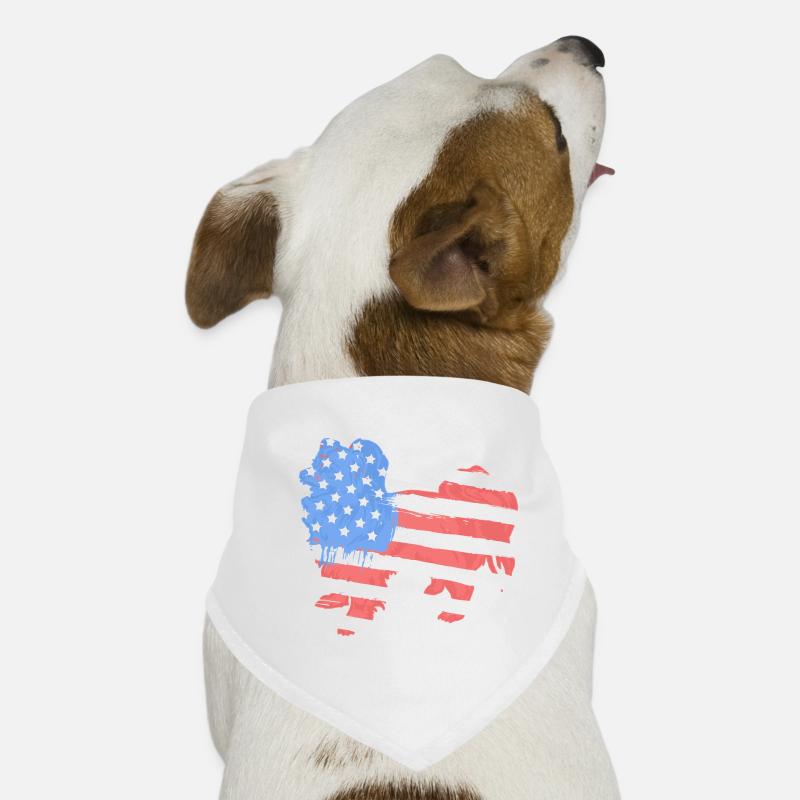 Papillon Papillon Flag Dog Bandana
