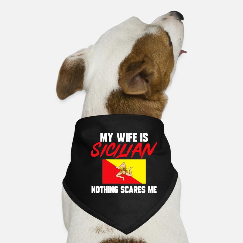 Sicily Flag Italy Sicily Dog Bandana