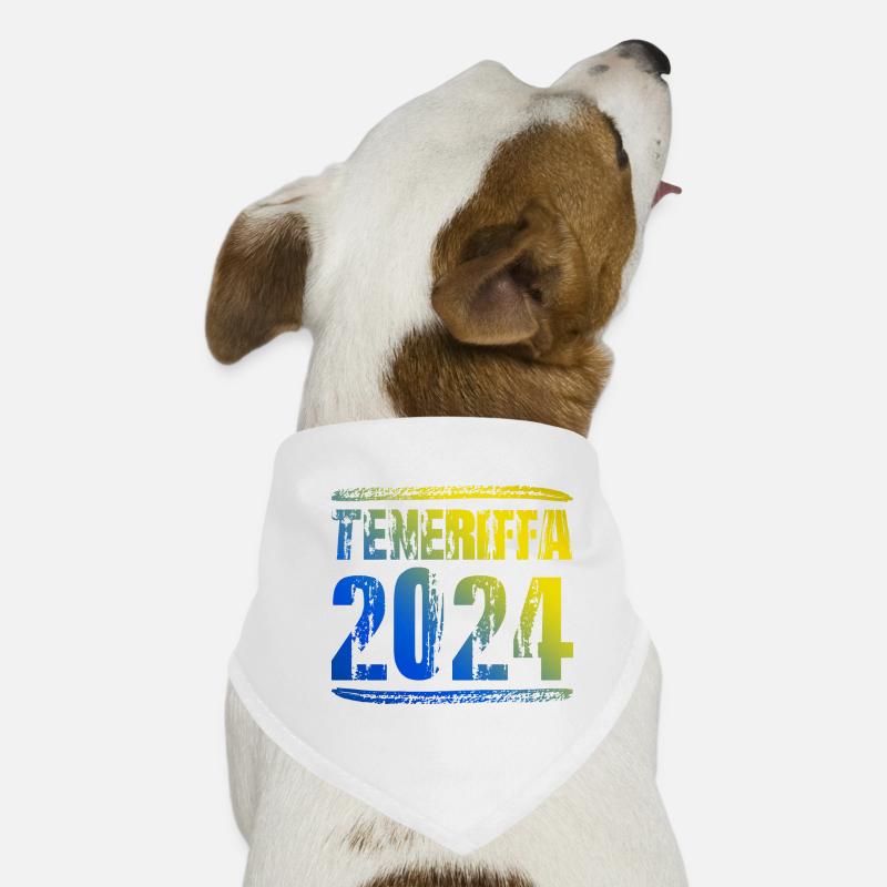 Teneriffa 2024 Bunt Urlaub Hunde-Bandana