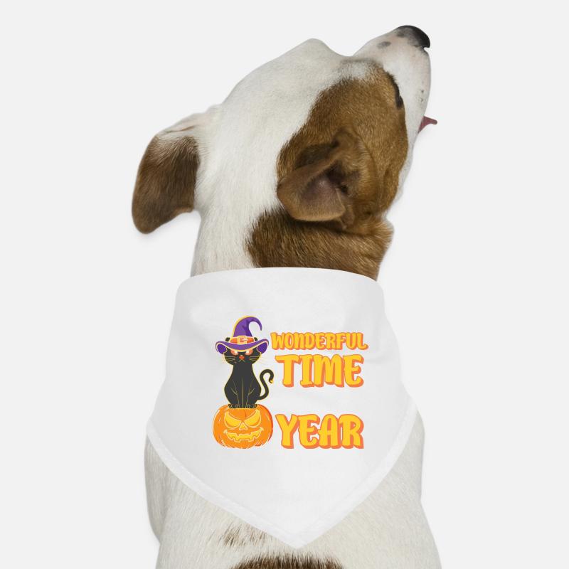 Halloween Cat Witch Dog Bandana