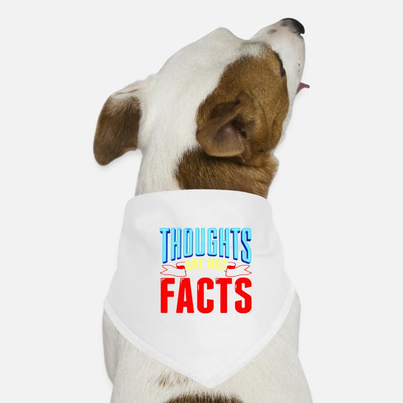 Les pensées sarcastiques ne sont pas des faits Cadeaux sarcastiques Bandana pour chien