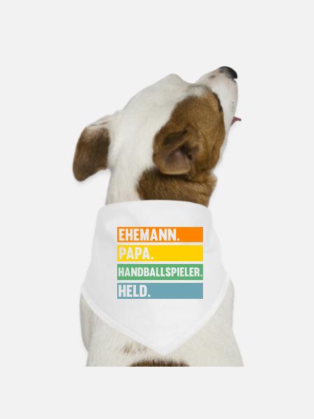 Handballspieler Handballer Handballverein Handball - Hunde-Bandana - Weiß