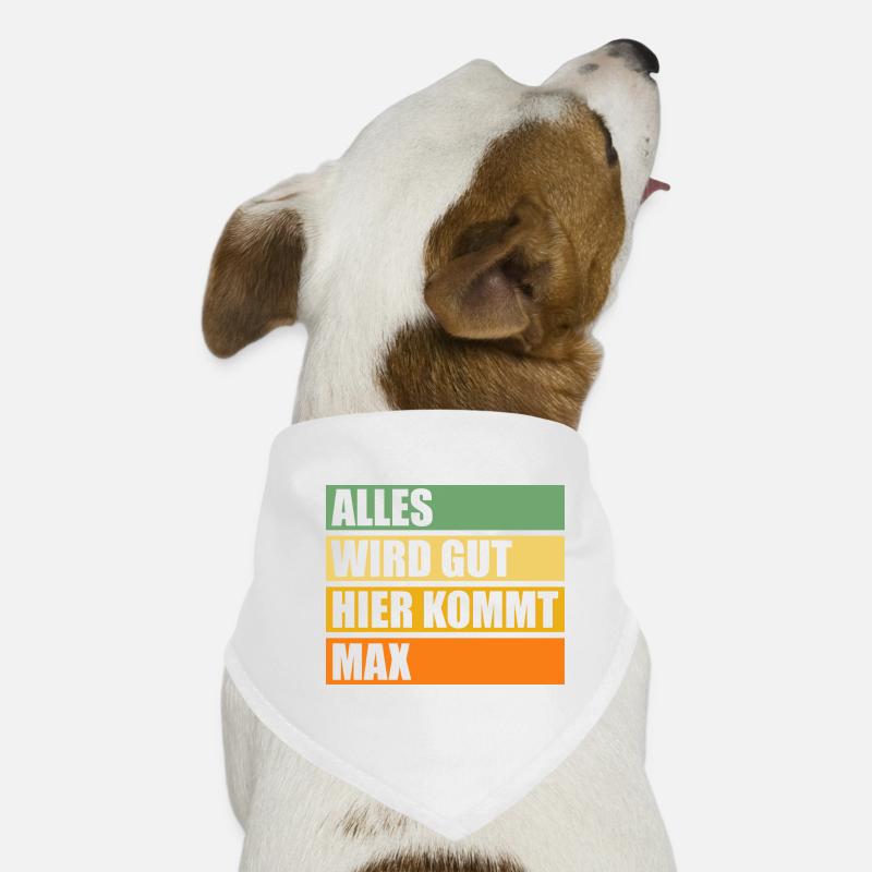 Max - Hunde-Bandana - Weiß