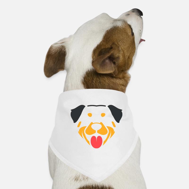 Rottweiler - Hunde-Bandana - Weiß