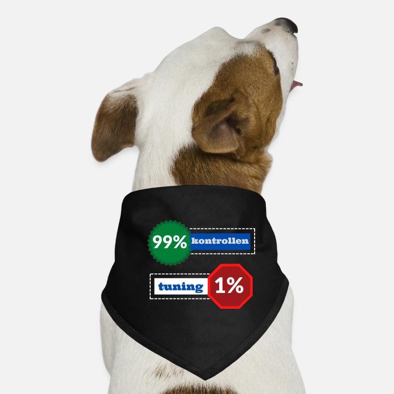 1% Tuning 99% Kontrollen Hunde-Bandana
