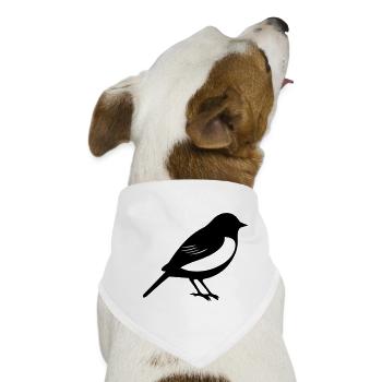 Vogel - Hunde-Bandana - Weiß - Vorne