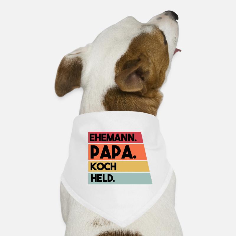 Ehemann Papa Koch Held Hunde-Bandana