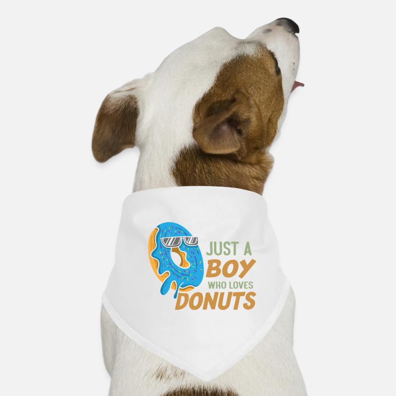 Just A Boy Who Loves Donuts Hunde-Bandana
