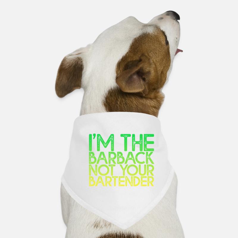 Je suis le barback pas votre barman 4 Bandana pour chien