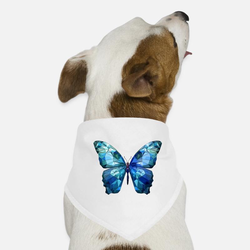 Blauer Morpho-Schmetterling Hunde-Bandana