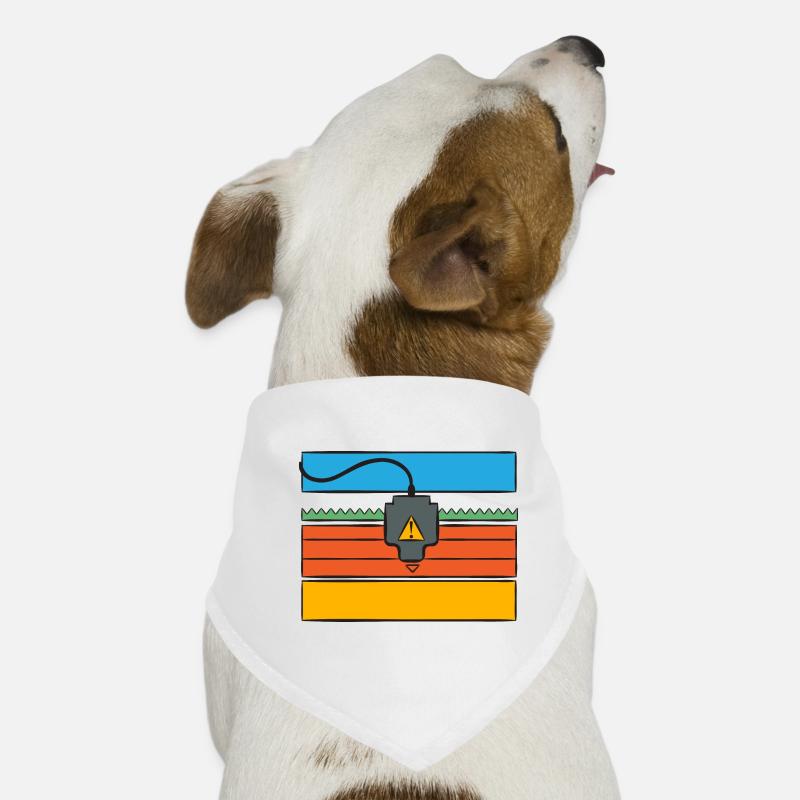 3D Drucker 3D Druck - Hunde-Bandana - Weiß