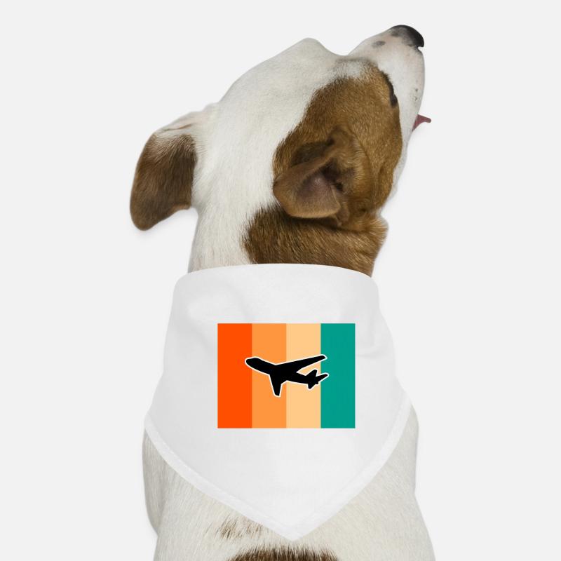 Flugzeug bunt Boing Luftfahrt Jet Geschenk Hunde-Bandana