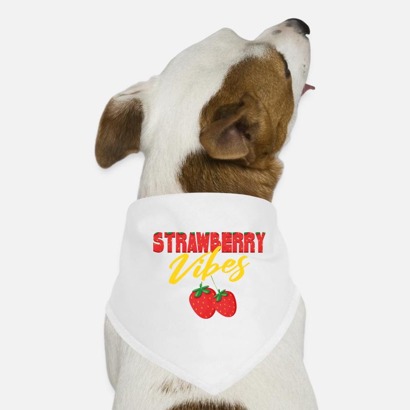 Vibrations de fraise Bandana pour chien