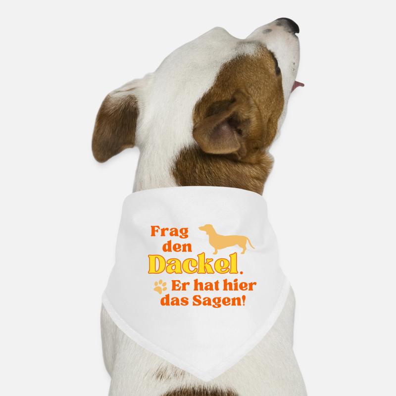 Frag den Dackel. Er hat hier das Sagen! Hunde-Bandana