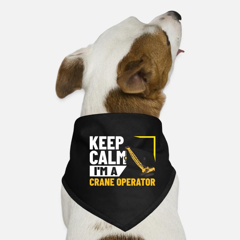 Formation de grutier Ouvrier de la construction Tour de grue Bandana pour chien