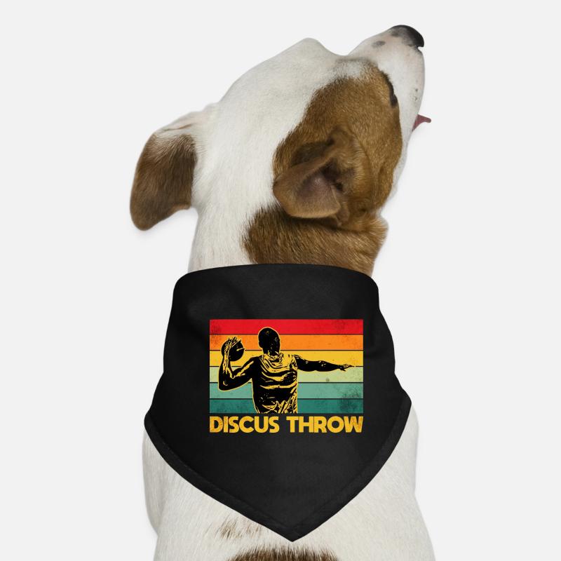 Discus Throw Retro 2 Dog Bandana