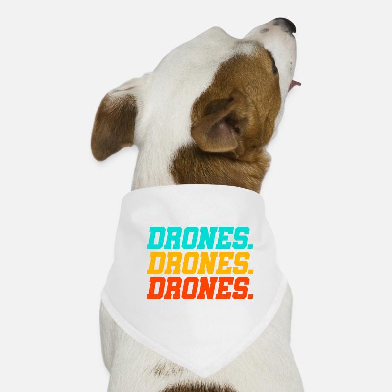 Retro Graphic Drone Flying Quadcopter Pilot RC Dro Dog Bandana