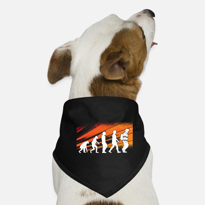 Evolution Firefighter Retro Firefighter Profession Dog Bandana