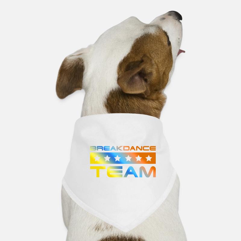Breakdance Crew Coloré - Bandana pour chien - blanc