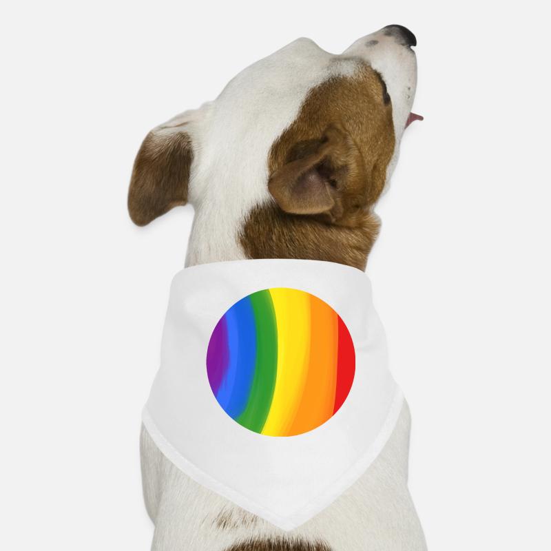 Couleurs de l’arc-en-ciel attrapé dans un cercle Bandana pour chien