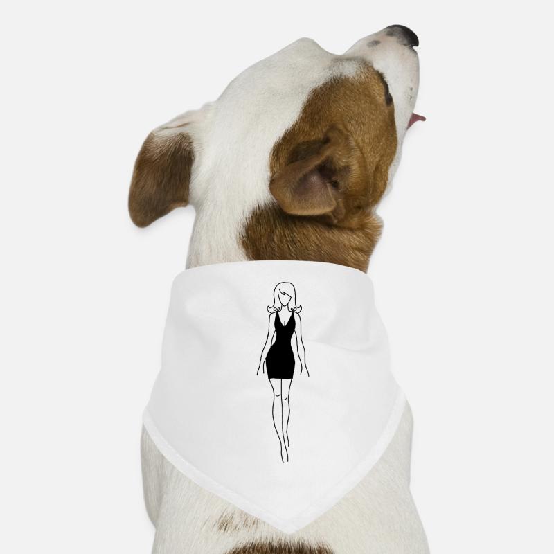 Das schwarze Kleid Hunde-Bandana