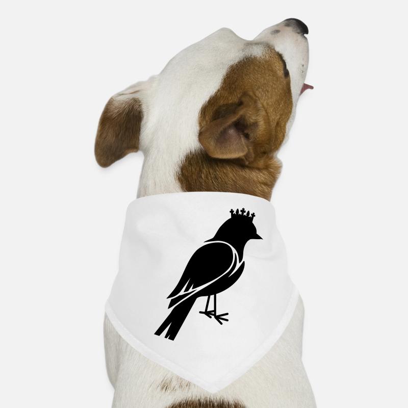 Bird silhouette with crown Dog Bandana