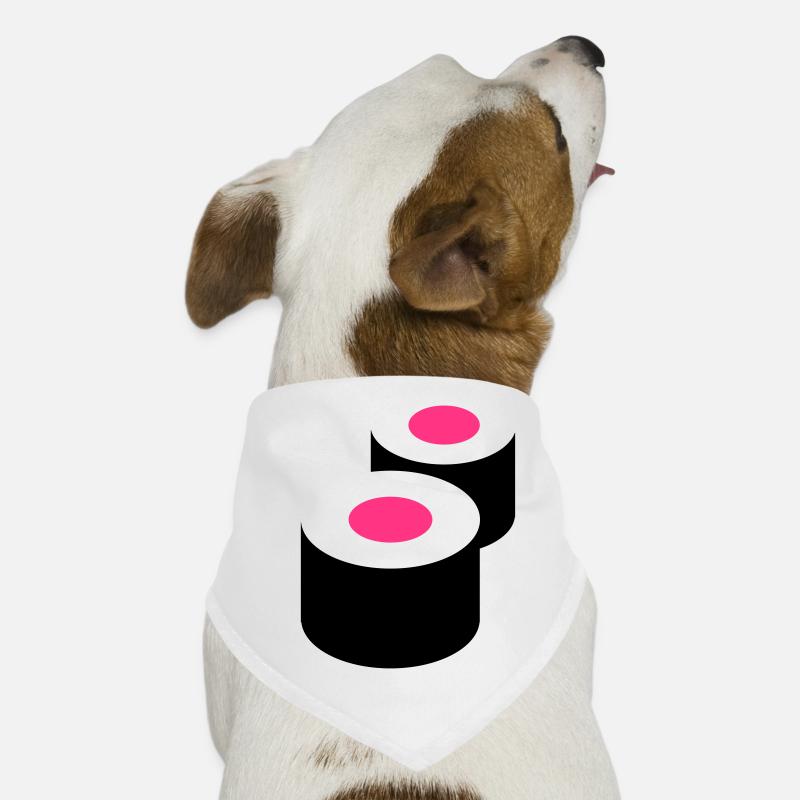 Sushi - Bandana pour chien - blanc
