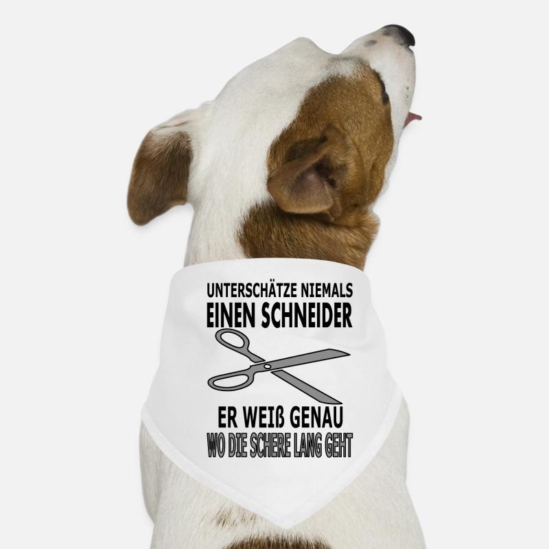 Schneider Spruch Sprüche Schere Hunde-Bandana