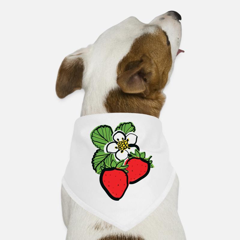 Erdbeeren Früchte Hunde-Bandana